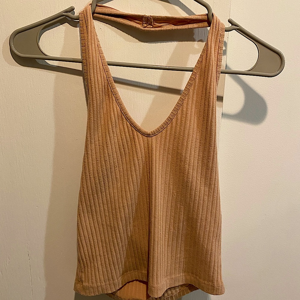 Tan Halter Top